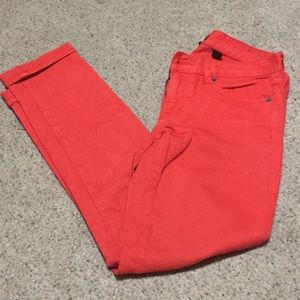 J. Crew toothpick jeans.